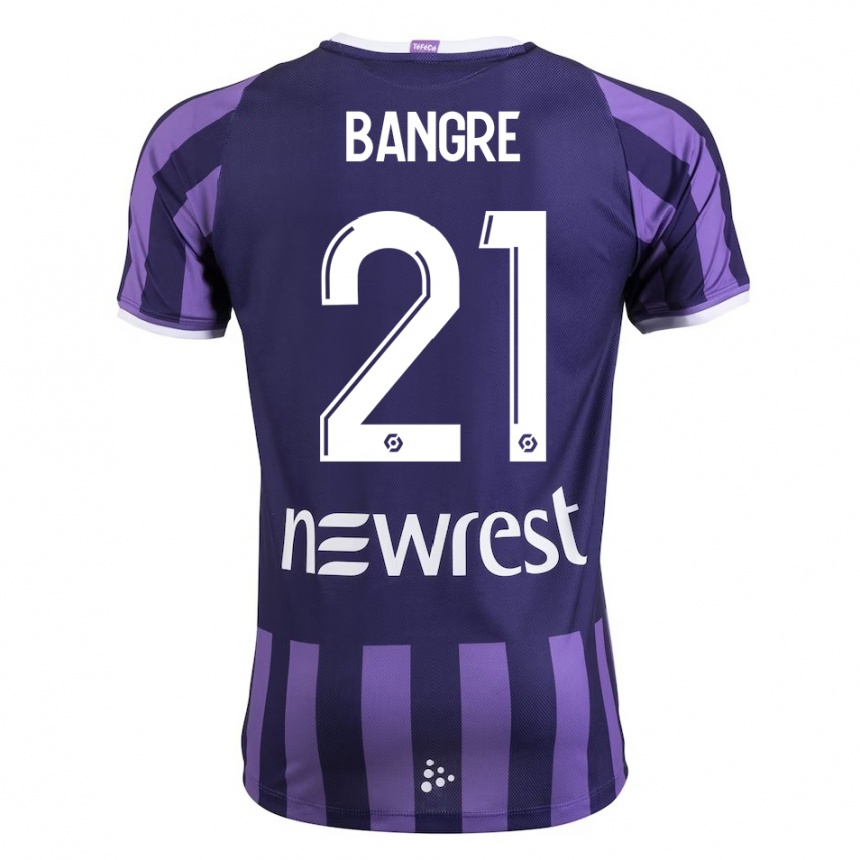 Kids Football Mamady Bangré #21 Purple Away Jersey 2023/24 T-Shirt