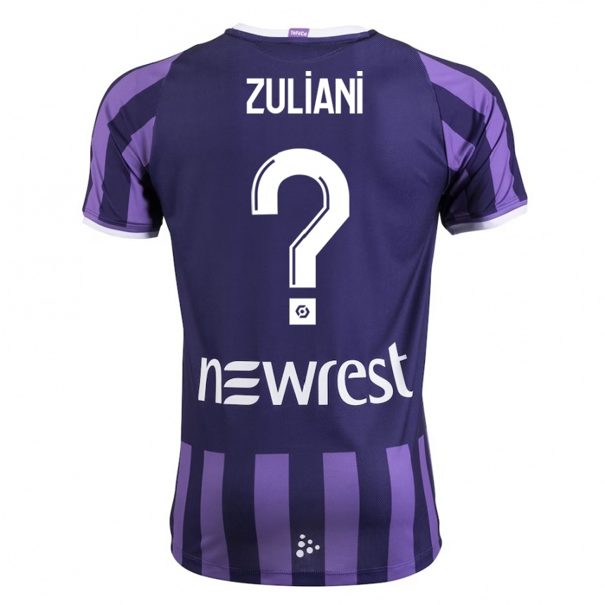 Kids Football Edhy Zuliani #0 Purple Away Jersey 2023/24 T-Shirt