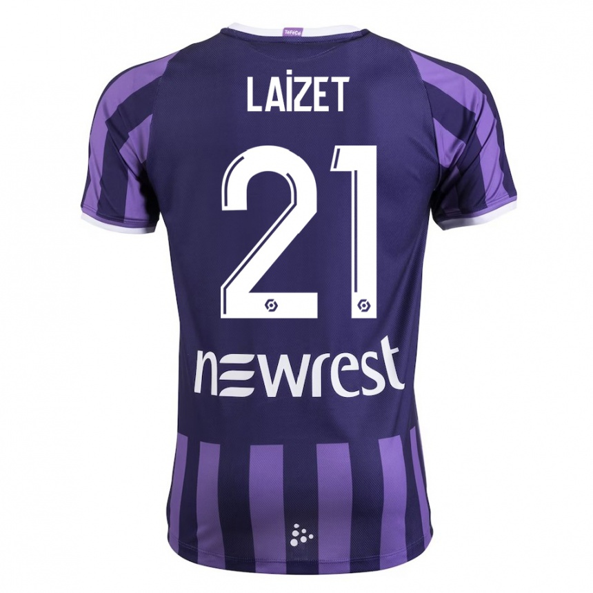 Kids Football Emma Laizet #21 Purple Away Jersey 2023/24 T-Shirt