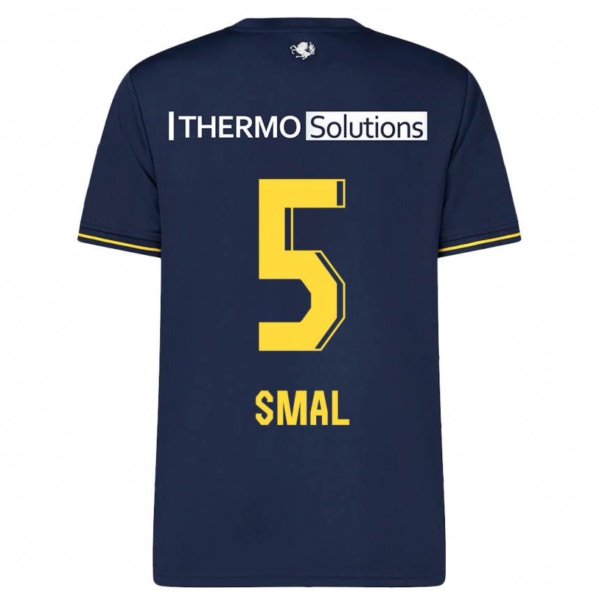 Kids Football Gijs Smal #5 Navy Away Jersey 2023/24 T-Shirt