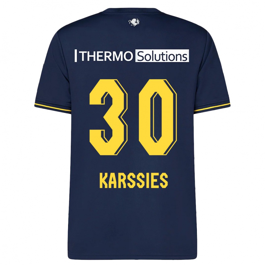 Kids Football Sam Karssies #30 Navy Away Jersey 2023/24 T-Shirt