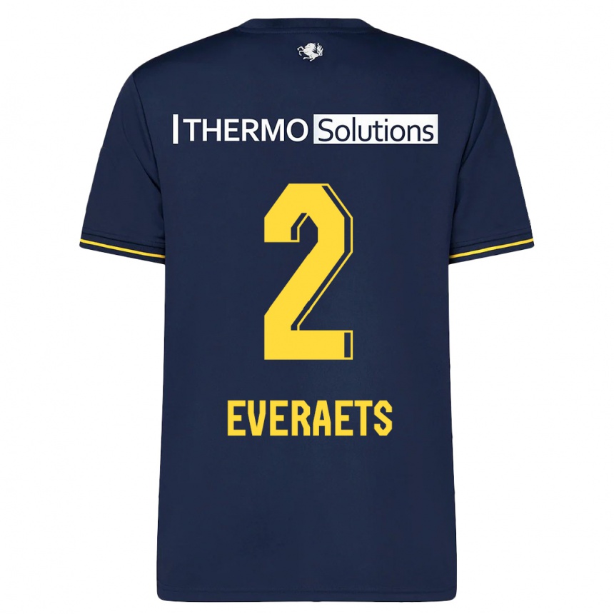 Kids Football Kim Everaets #2 Navy Away Jersey 2023/24 T-Shirt