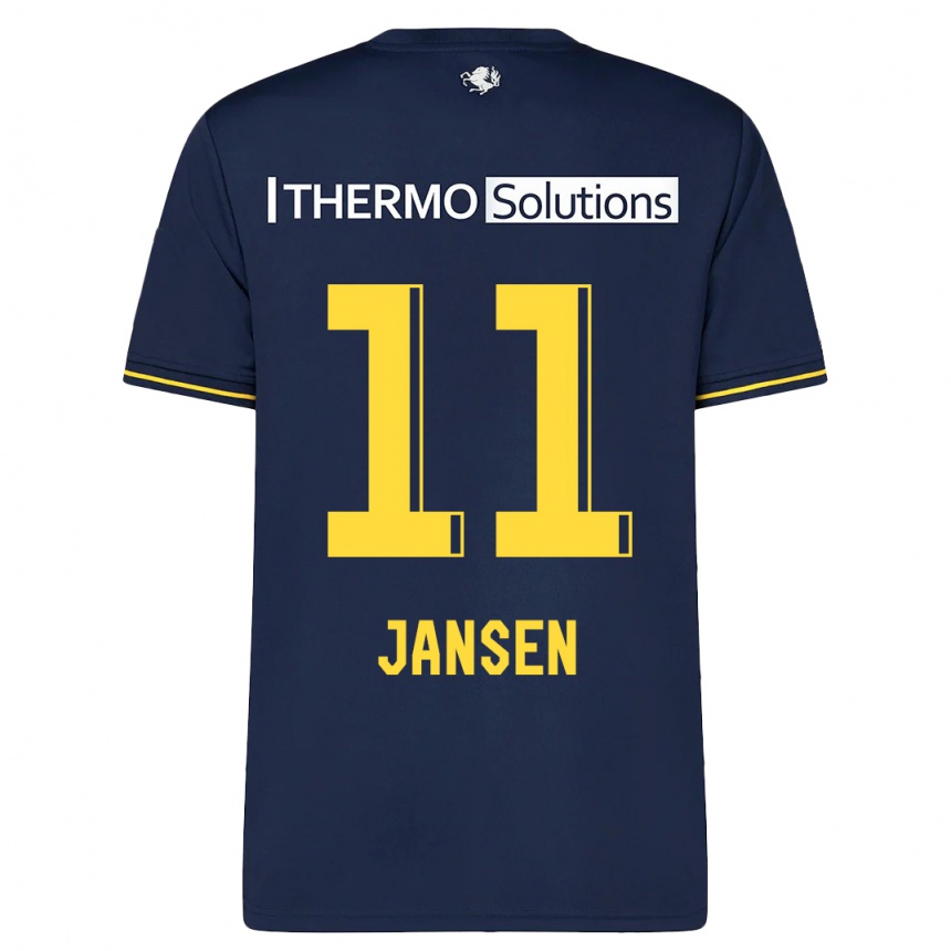 Kids Football Renate Jansen #11 Navy Away Jersey 2023/24 T-Shirt