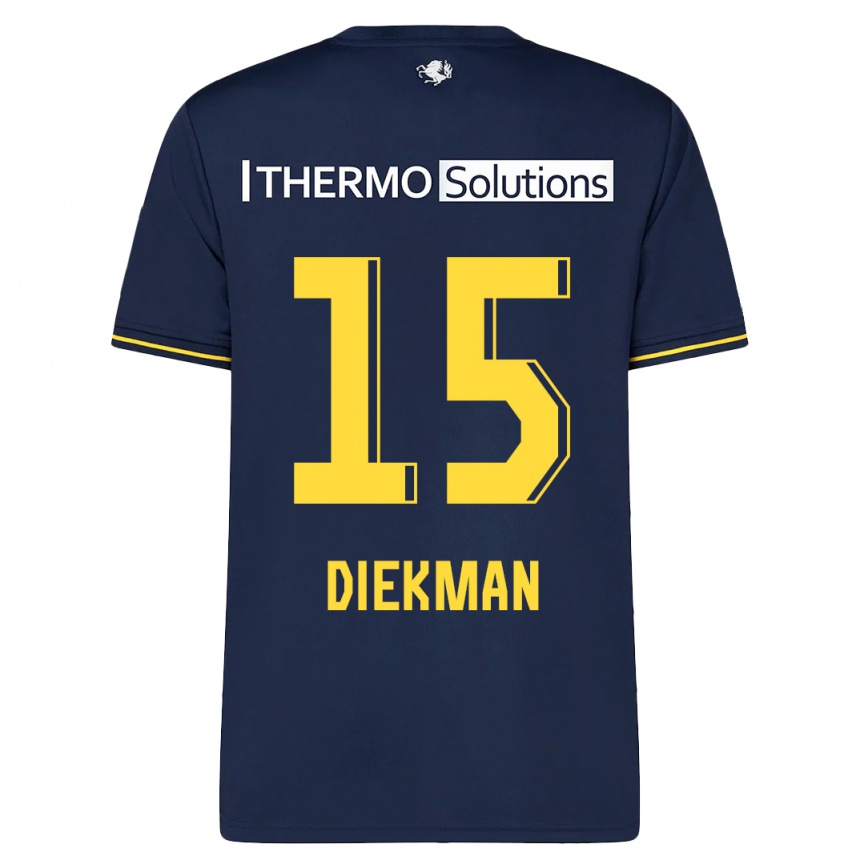 Kids Football Jill Diekman #15 Navy Away Jersey 2023/24 T-Shirt