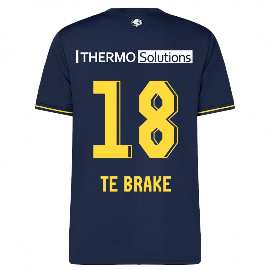 Kids Football Sophie Te Brake #18 Navy Away Jersey 2023/24 T-Shirt