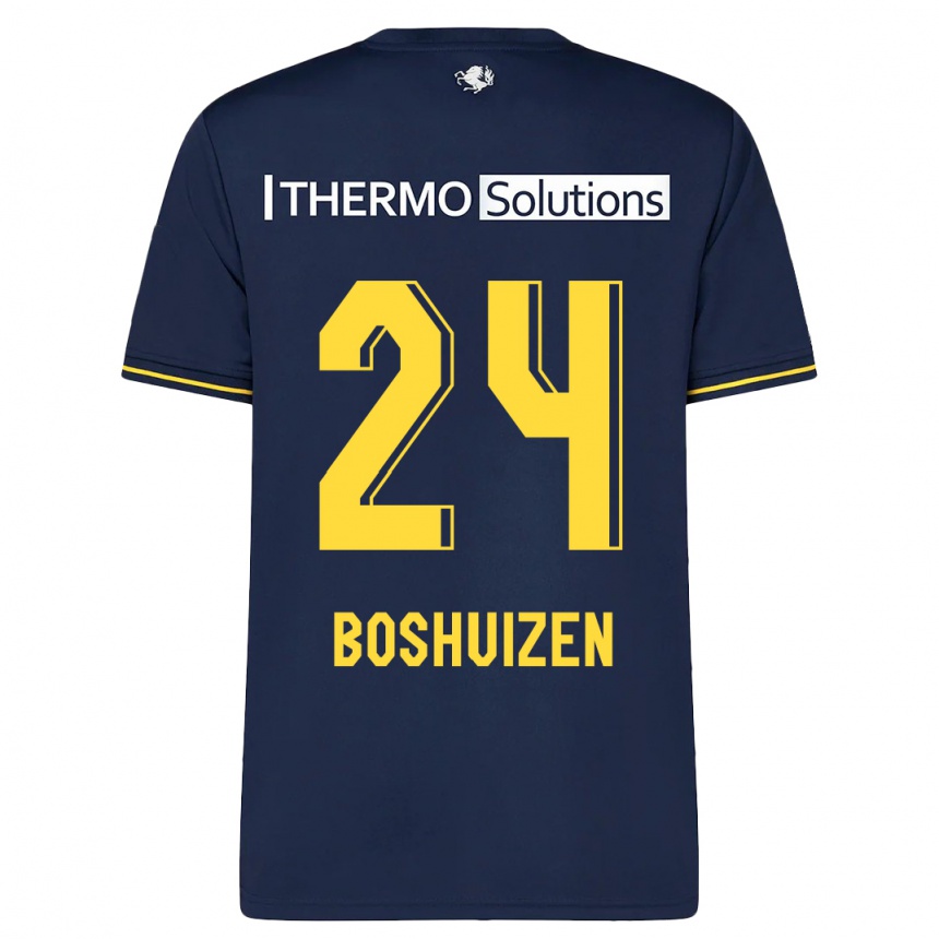 Kids Football Annouk Boshuizen #24 Navy Away Jersey 2023/24 T-Shirt