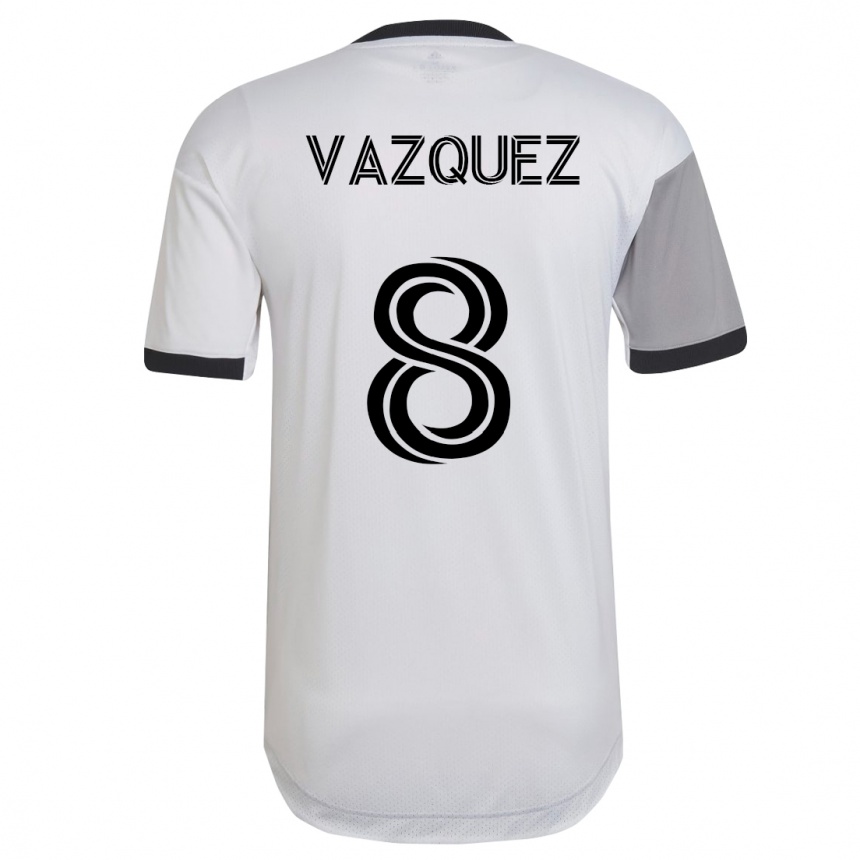 Kids Football Víctor Vázquez #8 White Away Jersey 2023/24 T-Shirt