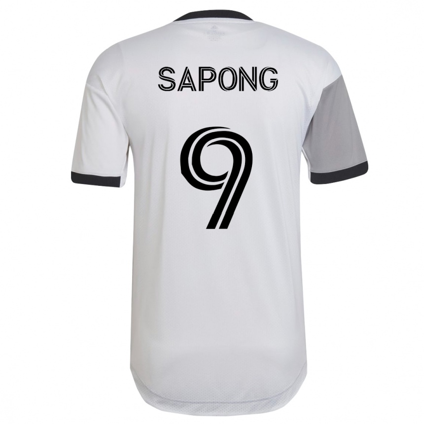 Kids Football C.j. Sapong #9 White Away Jersey 2023/24 T-Shirt