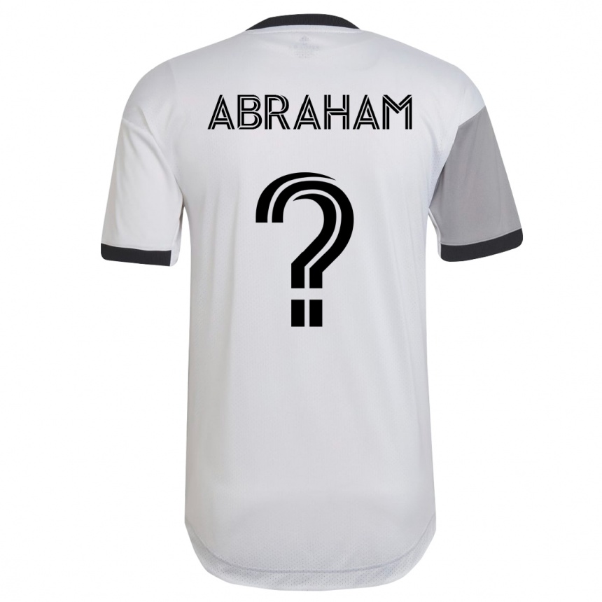 Kids Football Nathaniel Abraham #0 White Away Jersey 2023/24 T-Shirt