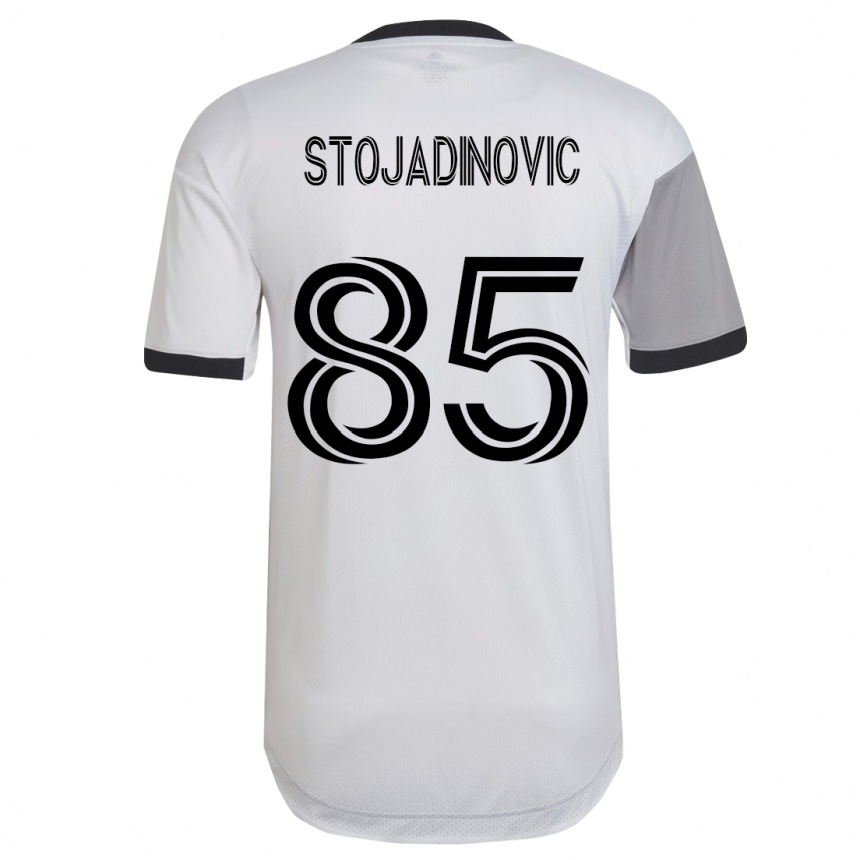 Kids Football Marko Stojadinovic #85 White Away Jersey 2023/24 T-Shirt