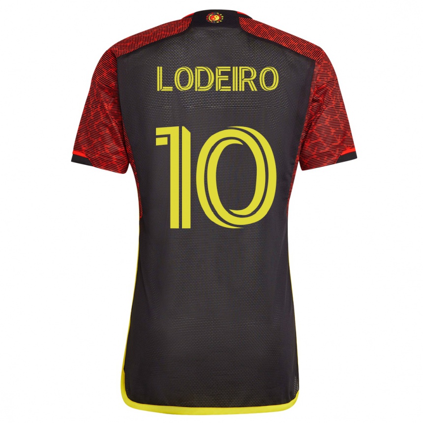 Kids Football Nicolás Lodeiro #10 Orange Away Jersey 2023/24 T-Shirt