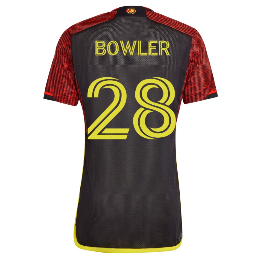 Kids Football Rachel Bowler #28 Orange Away Jersey 2023/24 T-Shirt