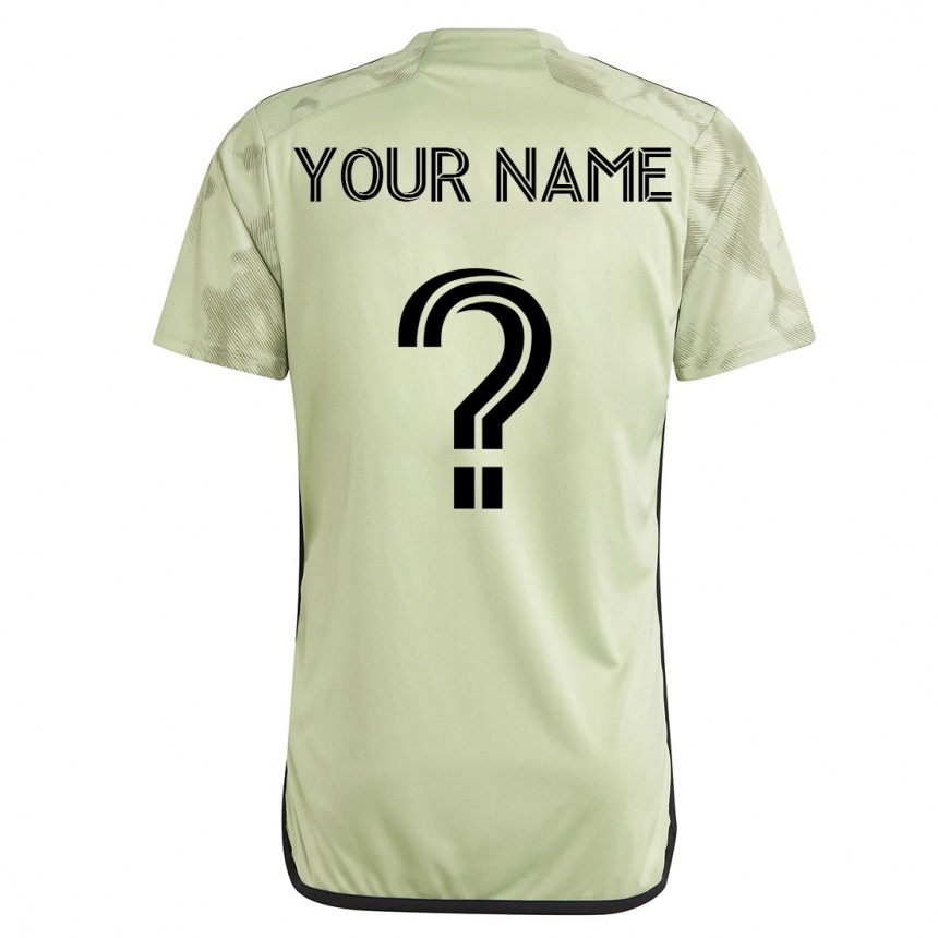 Kids Football Your Name #0 Green Away Jersey 2023/24 T-Shirt