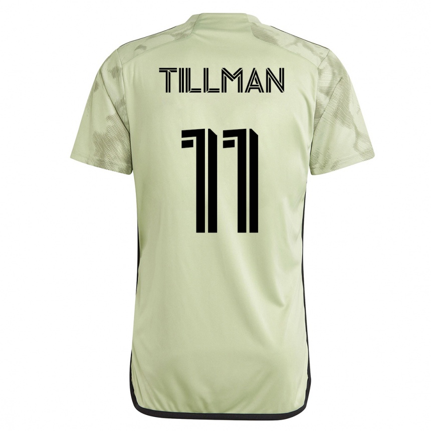 Kids Football Timothy Tillman #11 Green Away Jersey 2023/24 T-Shirt