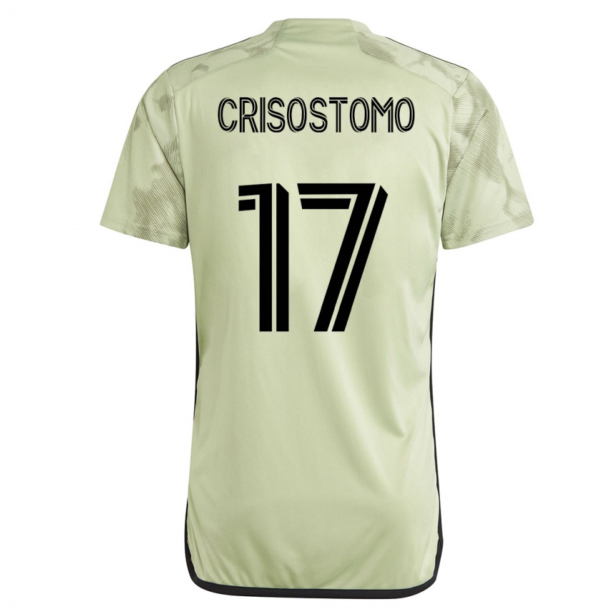 Kids Football Danny Crisostomo #17 Green Away Jersey 2023/24 T-Shirt