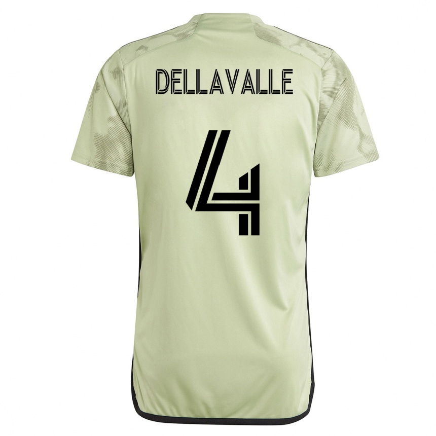 Kids Football Lorenzo Dellavalle #4 Green Away Jersey 2023/24 T-Shirt