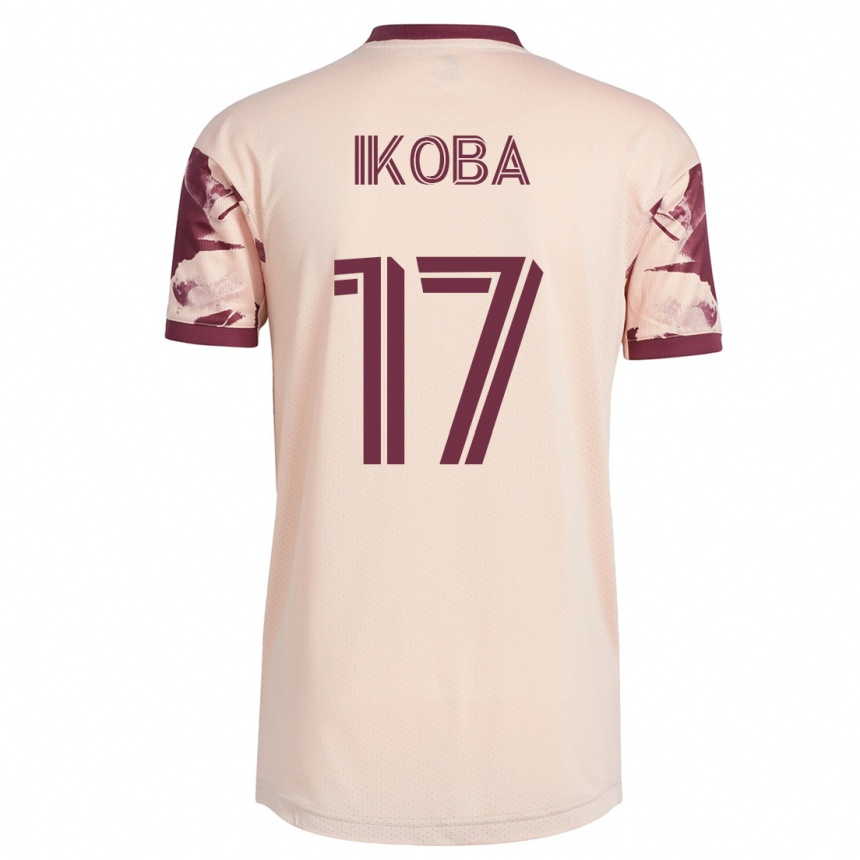 Kids Football Tega Ikoba #17 Off-White Away Jersey 2023/24 T-Shirt