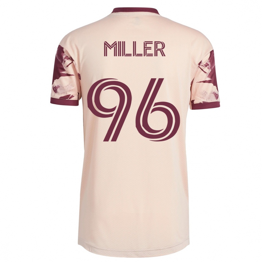 Kids Football Carver Miller #96 Off-White Away Jersey 2023/24 T-Shirt