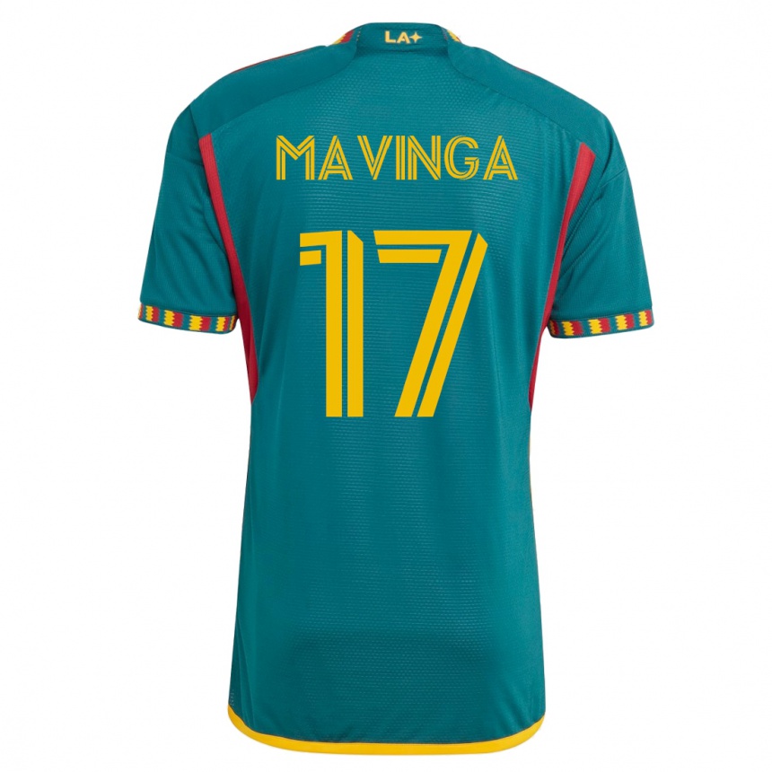 Kids Football Chris Mavinga #17 Green Away Jersey 2023/24 T-Shirt