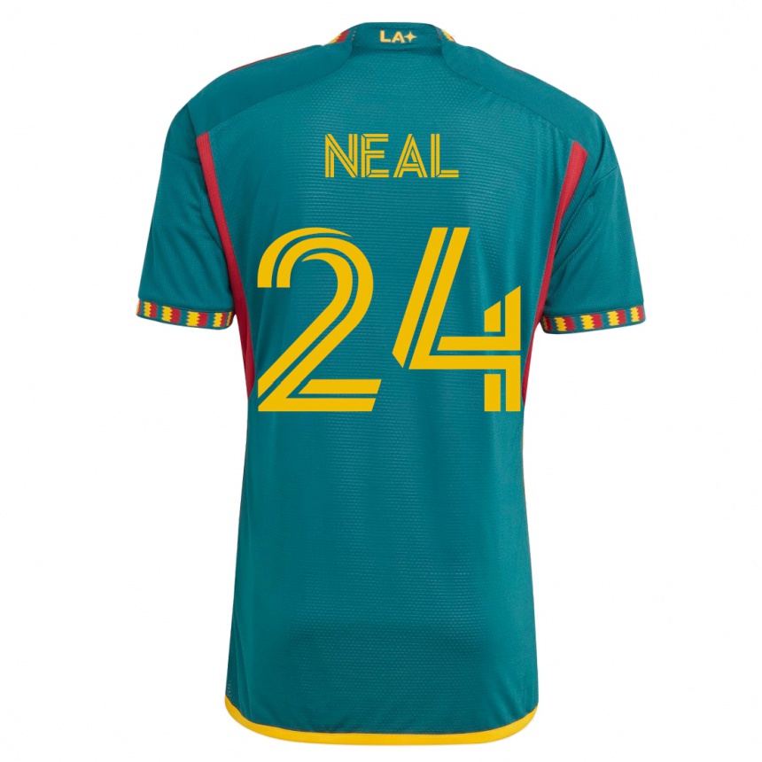 Kids Football Jalen Neal #24 Green Away Jersey 2023/24 T-Shirt