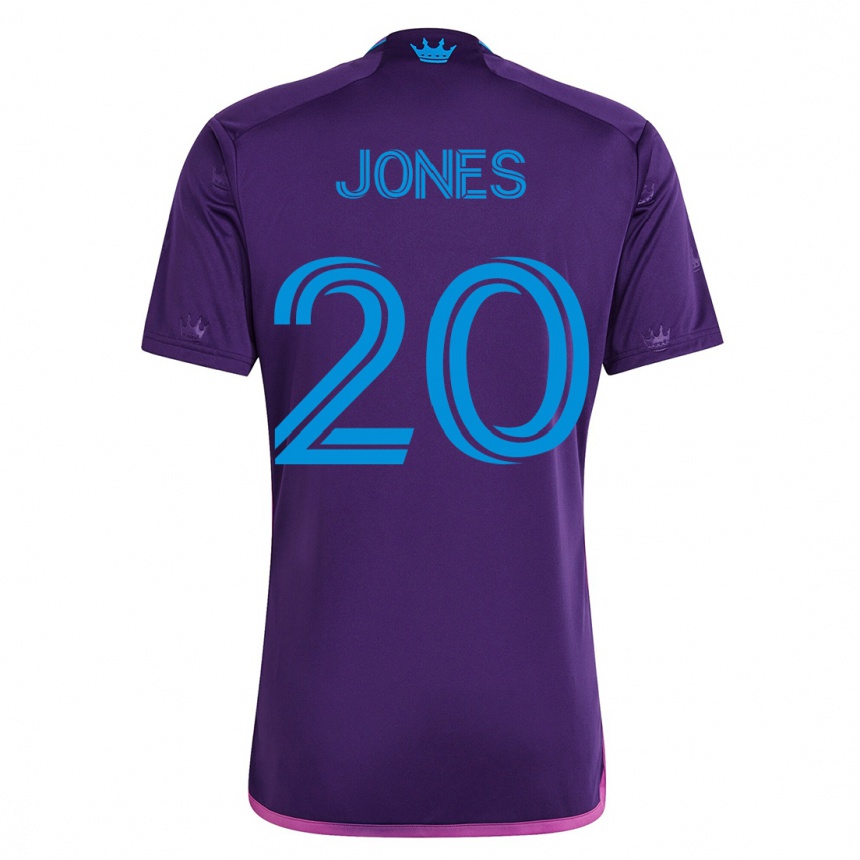 Kids Football Derrick Jones #20 Violet Away Jersey 2023/24 T-Shirt