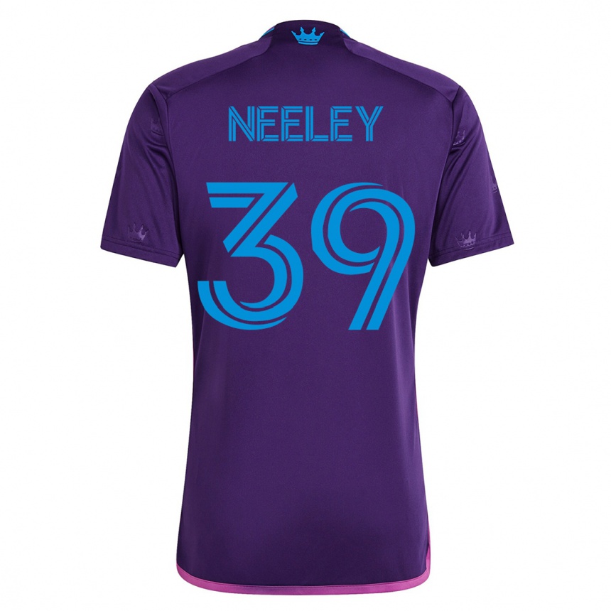Kids Football Jack Neeley #39 Violet Away Jersey 2023/24 T-Shirt