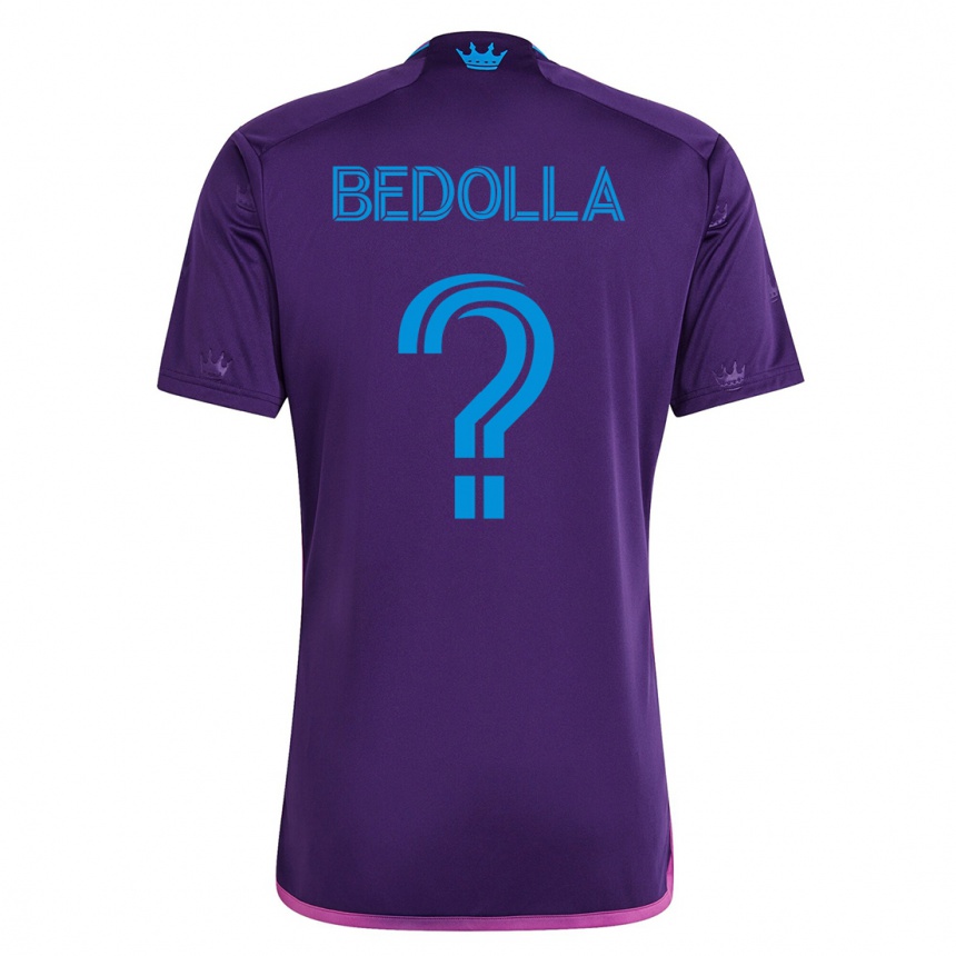 Kids Football Brando Bedolla #0 Violet Away Jersey 2023/24 T-Shirt