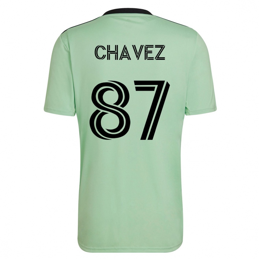 Kids Football Alfonso Ocampo-Chávez #87 Light Green Away Jersey 2023/24 T-Shirt