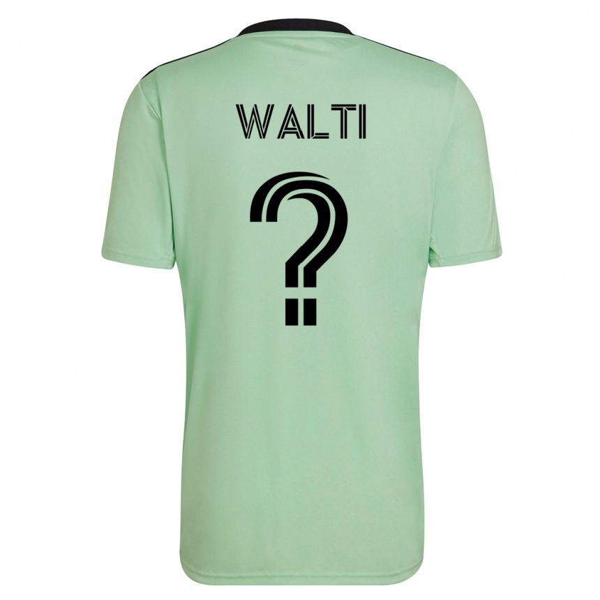 Kids Football Jackson Wälti #0 Light Green Away Jersey 2023/24 T-Shirt