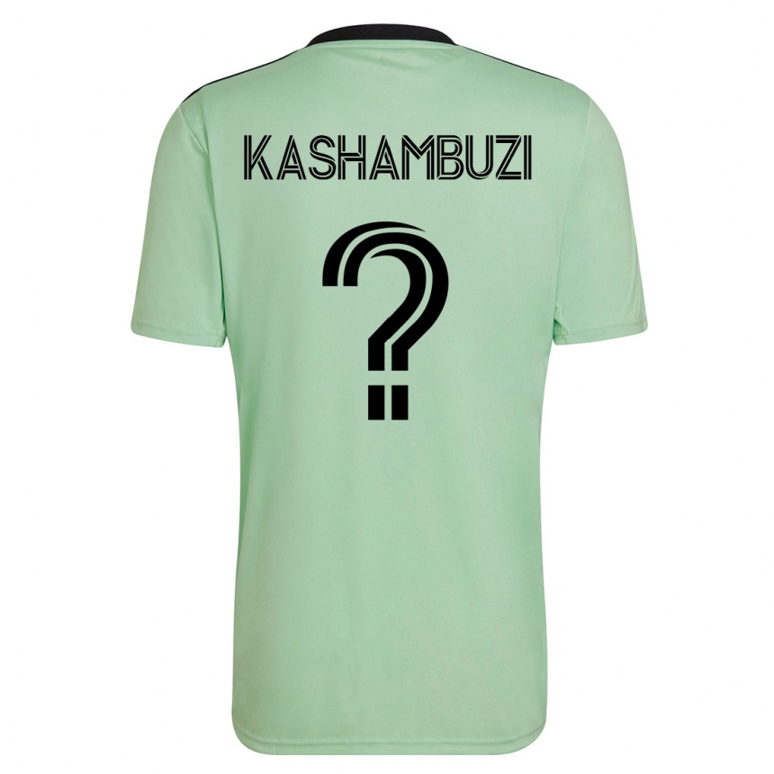 Kids Football Nick Kashambuzi #0 Light Green Away Jersey 2023/24 T-Shirt