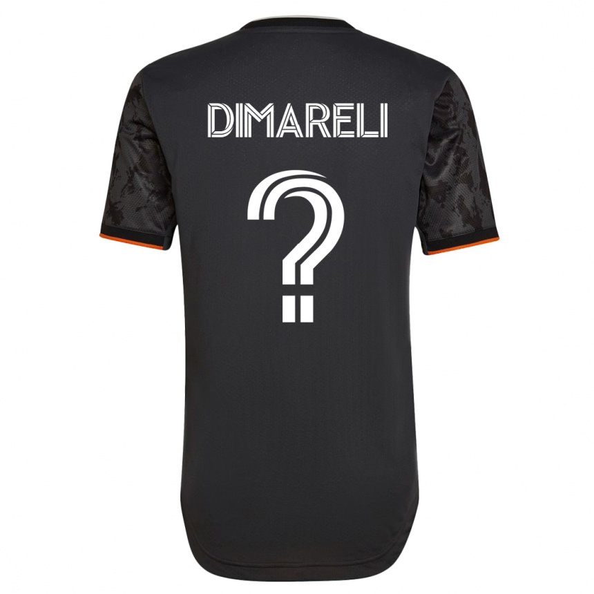 Kids Football Mattheo Dimareli #0 Black Away Jersey 2023/24 T-Shirt