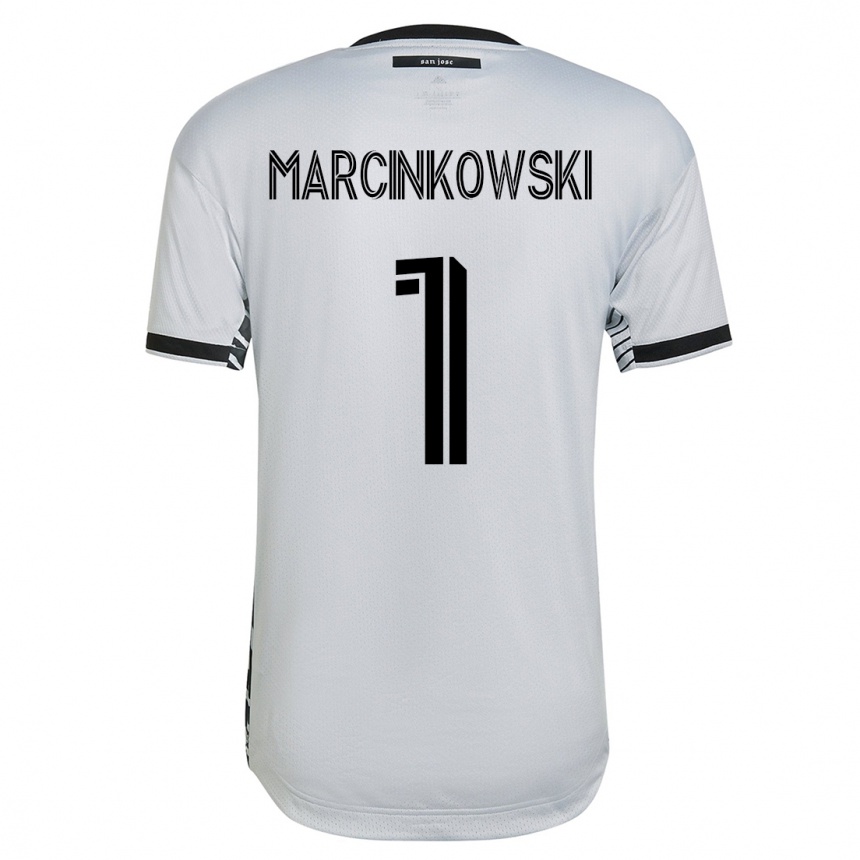 Kids Football Jt Marcinkowski #1 White Away Jersey 2023/24 T-Shirt