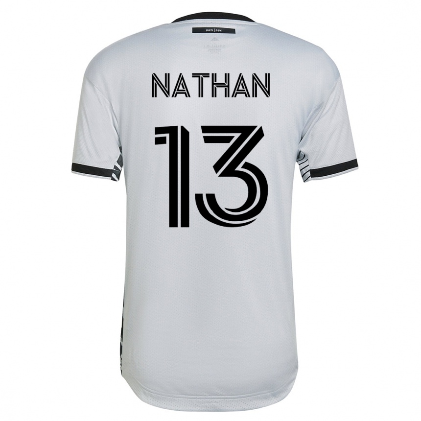 Kids Football Nathan #13 White Away Jersey 2023/24 T-Shirt
