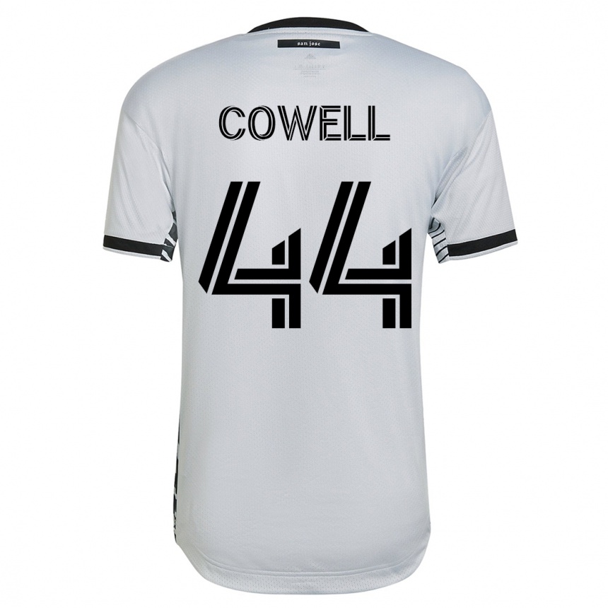 Kids Football Cade Cowell #44 White Away Jersey 2023/24 T-Shirt