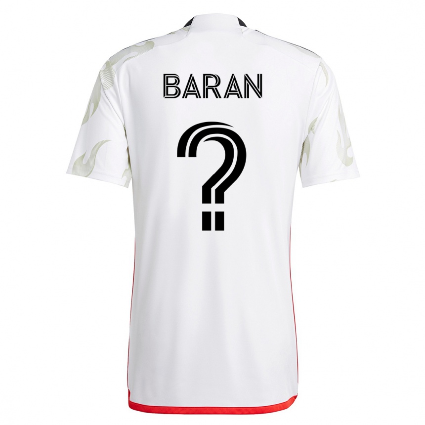 Kids Football Daniel Baran #0 White Away Jersey 2023/24 T-Shirt
