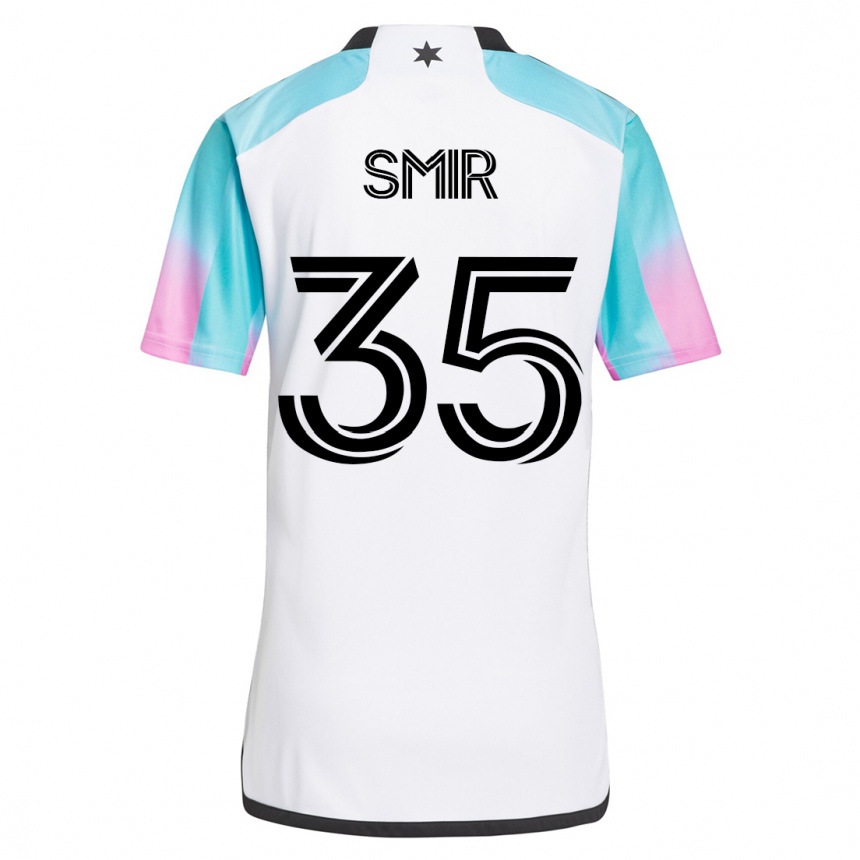 Kids Football Alec Smir #35 White Away Jersey 2023/24 T-Shirt