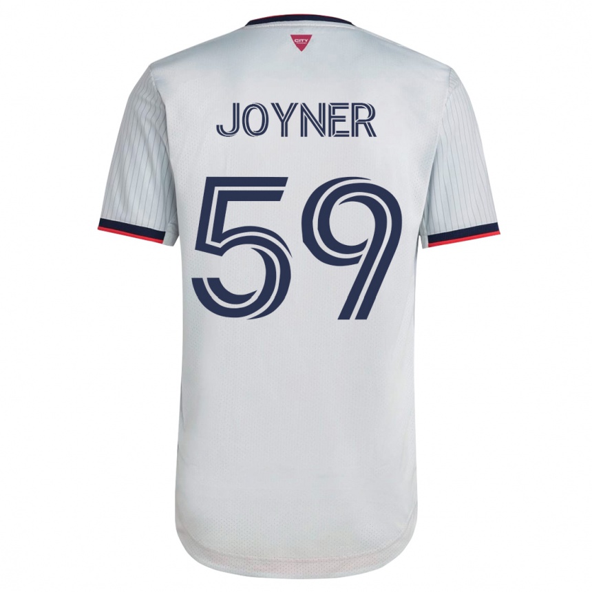 Kids Football Mykhi Joyner #59 White Away Jersey 2023/24 T-Shirt