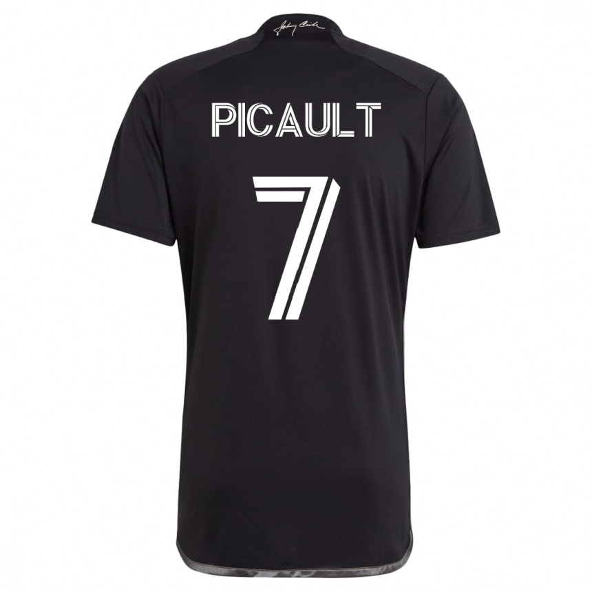 Kids Football Fafà Picault #7 Black Away Jersey 2023/24 T-Shirt