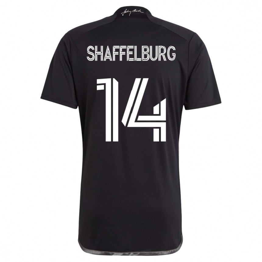 Kids Football Jacob Shaffelburg #14 Black Away Jersey 2023/24 T-Shirt