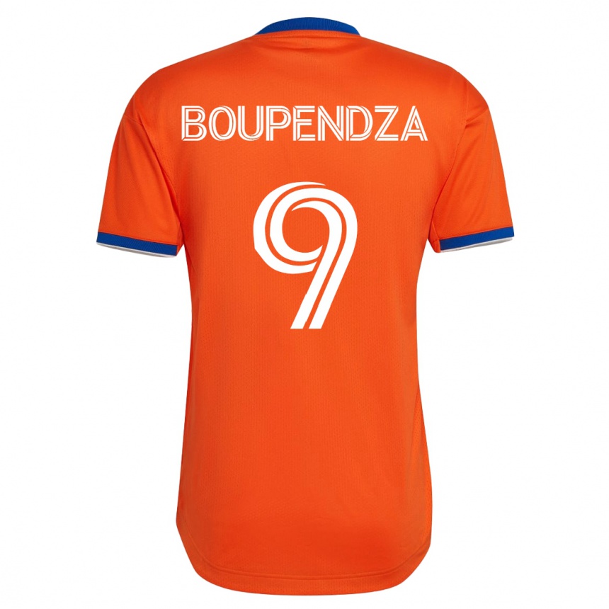 Kids Football Aaron Boupendza #9 White Away Jersey 2023/24 T-Shirt