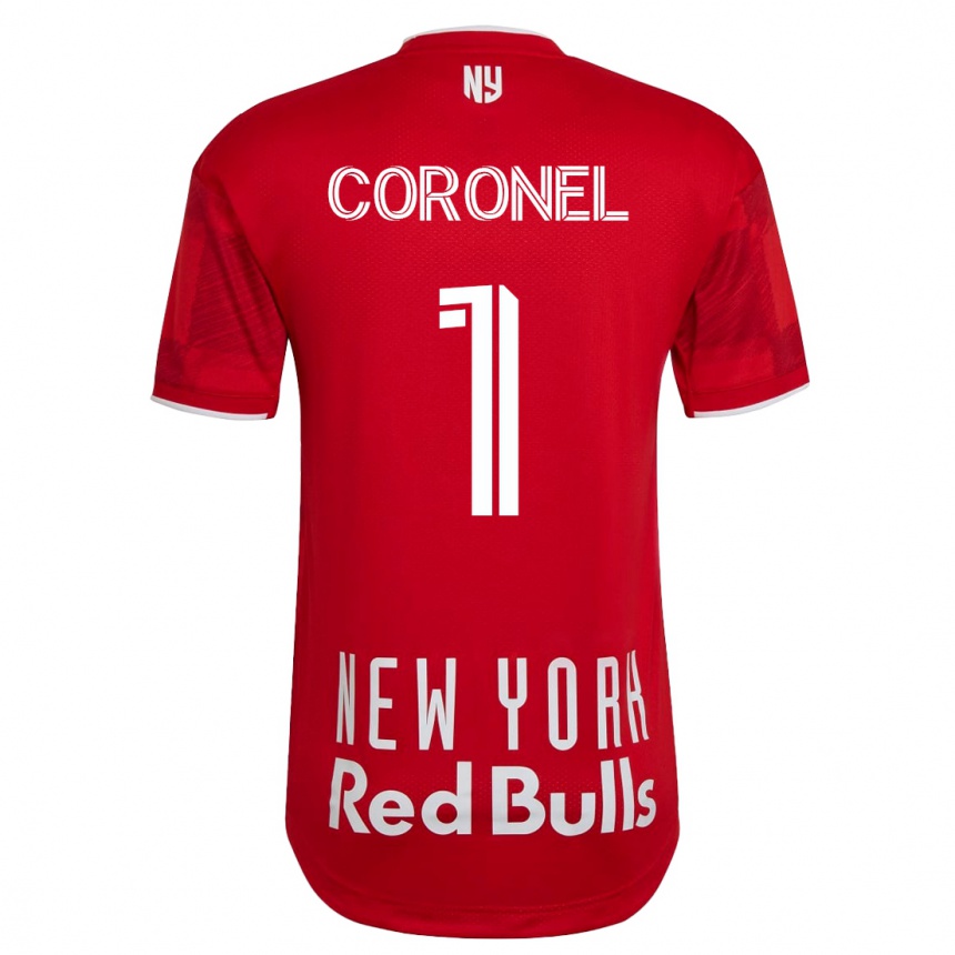Kids Football Carlos Coronel #1 Beige-Golden Away Jersey 2023/24 T-Shirt