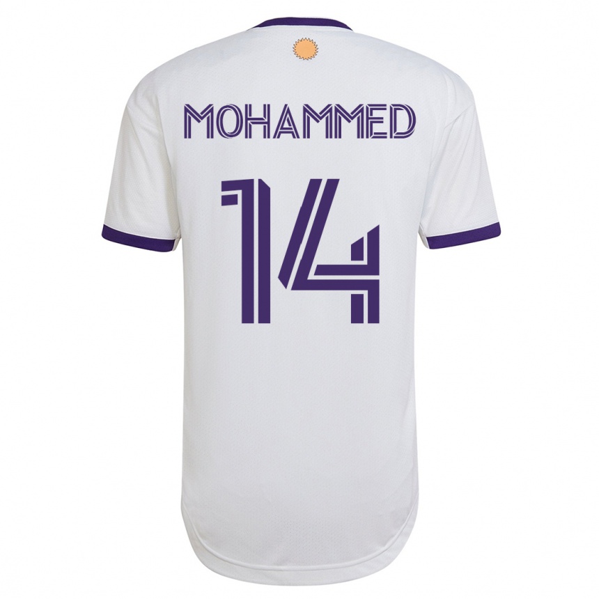 Kids Football Shak Mohammed #14 White Away Jersey 2023/24 T-Shirt
