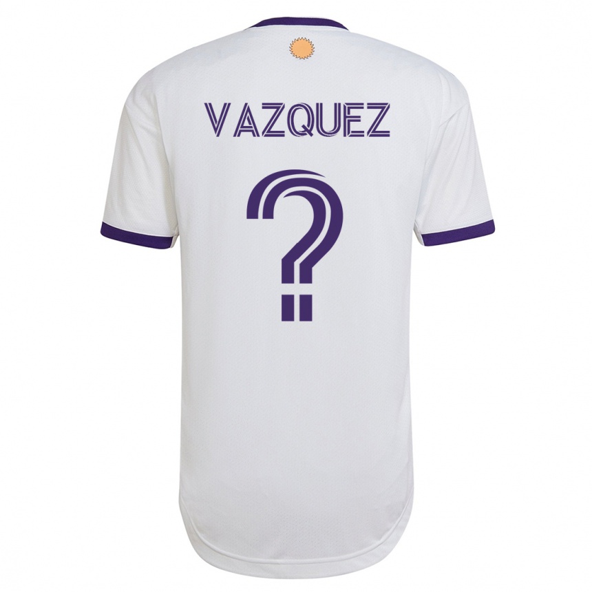 Kids Football Daniel Vazquez #0 White Away Jersey 2023/24 T-Shirt