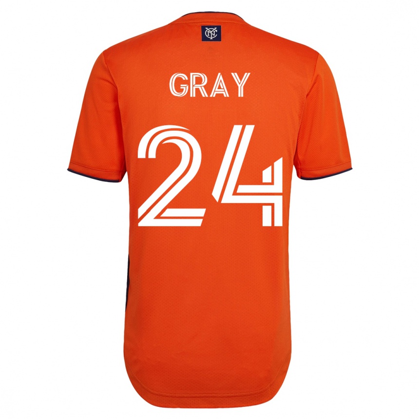 Kids Football Tayvon Gray #24 Black Away Jersey 2023/24 T-Shirt