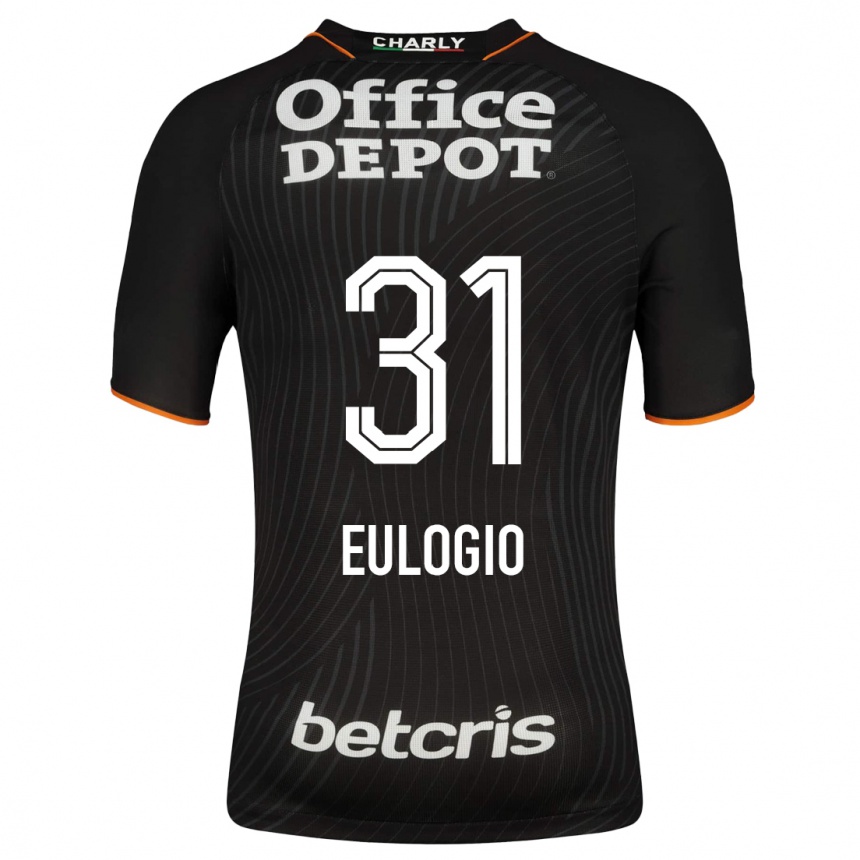 Kids Football José Eulogio #31 Black Away Jersey 2023/24 T-Shirt