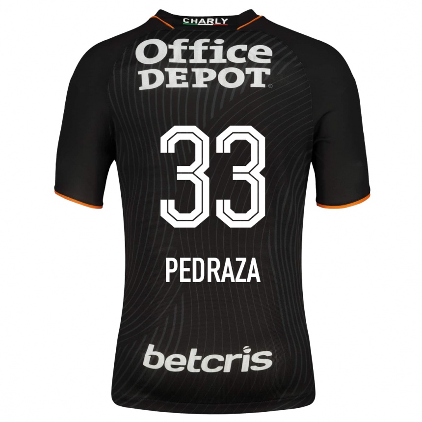 Kids Football Pedro Pedraza #33 Black Away Jersey 2023/24 T-Shirt