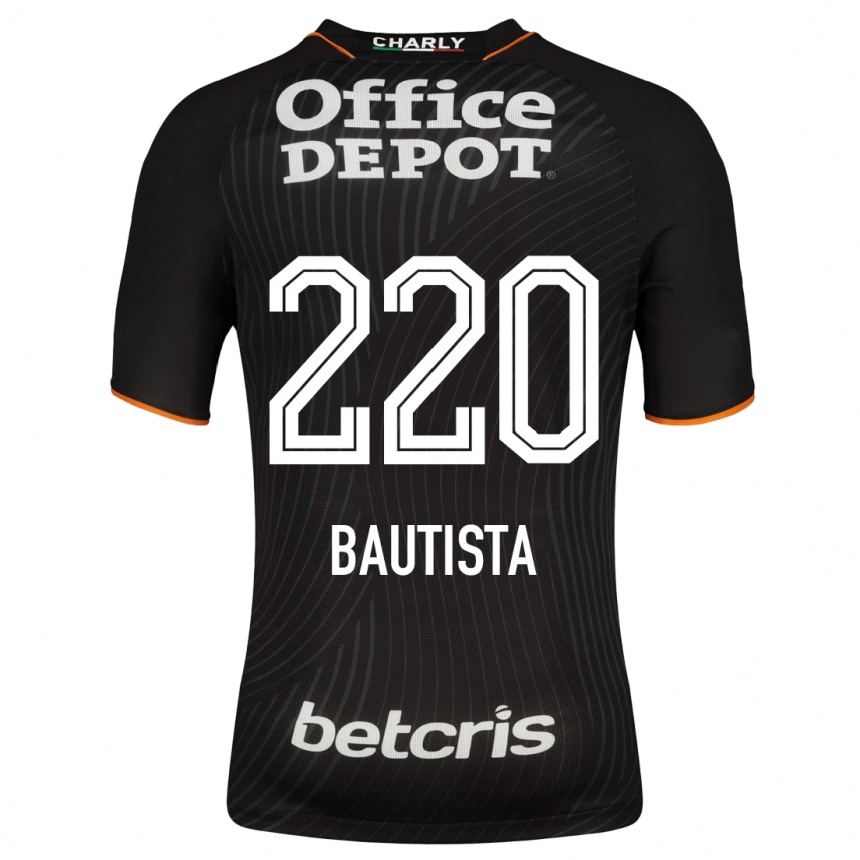 Kids Football Alán Bautista #220 Black Away Jersey 2023/24 T-Shirt
