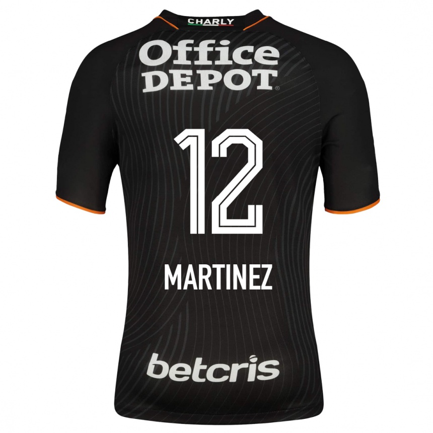 Kids Football Sofía Martínez #12 Black Away Jersey 2023/24 T-Shirt