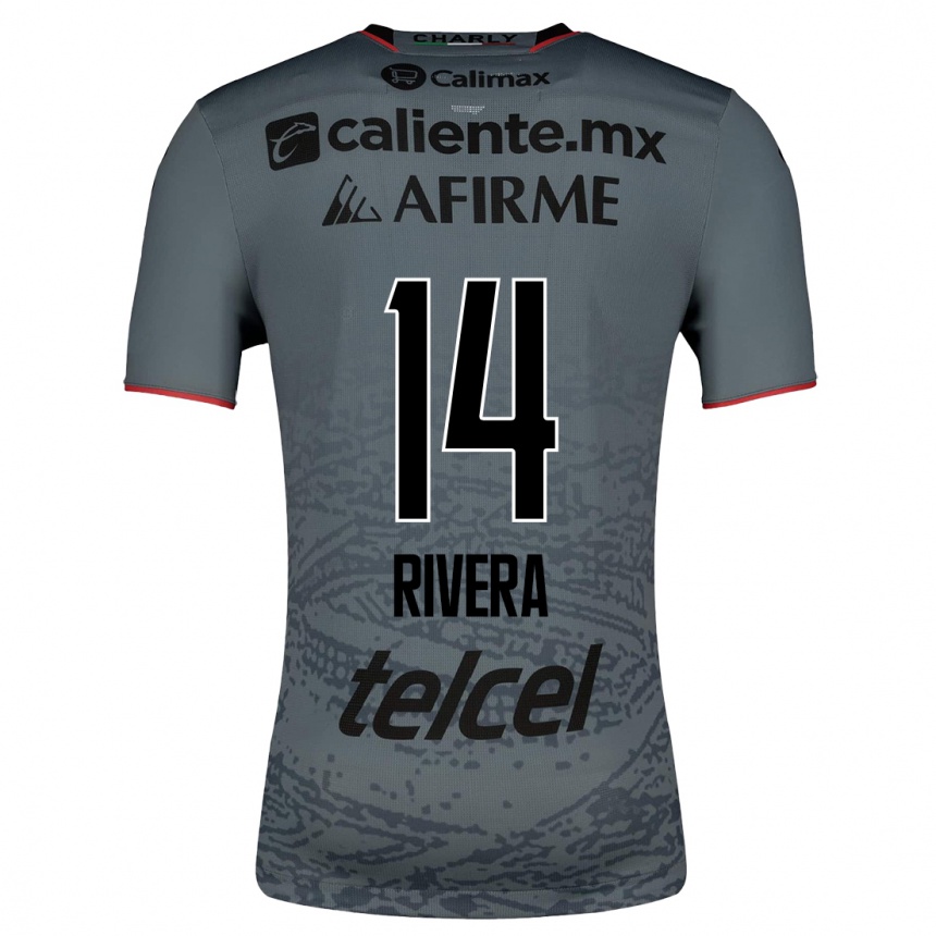 Kids Football Christian Rivera #14 Grey Away Jersey 2023/24 T-Shirt