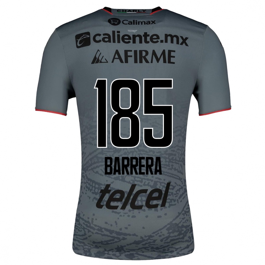 Kids Football Geonathan Barrera #185 Grey Away Jersey 2023/24 T-Shirt